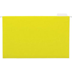 UNIVERSAL - 9-1/2x11-3/4", Legal, Yellow, Hanging File Folder - 11 Point Stock, 1/5 Tab Cut Location - A1 Tooling