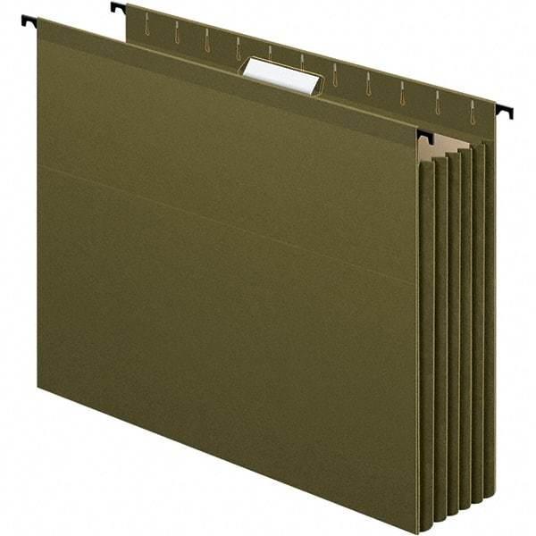 Pendaflex - 12-51/64 x 9-51/64", Letter Size, Standard Green, Hanging Data Binders - 1/5 Tab Cut Location - A1 Tooling