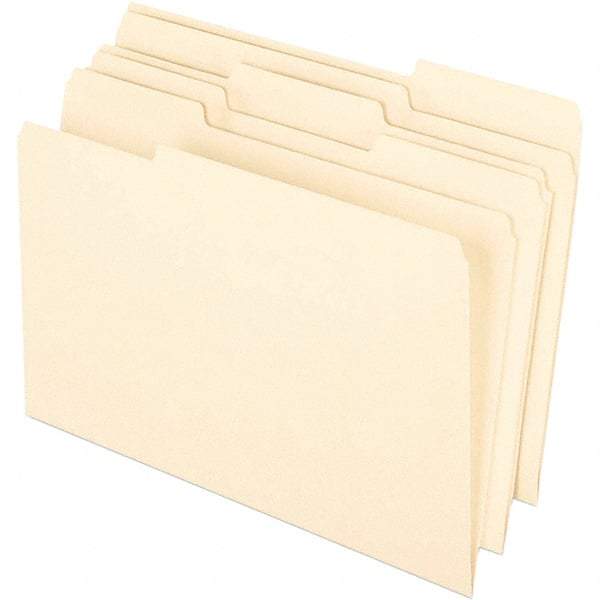 Pendaflex - 14-5/8 x 9-1/2", Legal, Manila, File Folders with Top Tab - 11 Point Stock, Assorted Tab Cut Location - A1 Tooling