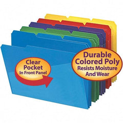 SMEAD - 11-5/8 x 9-1/2", Letter Size, Assorted Colors, File Folders with Top Tab - Assorted Tab Cut Location - A1 Tooling