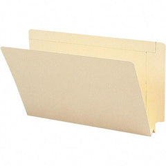 SMEAD - 15-1/4 x 9-1/2", Legal, Manila, File Folders with End Tab - 14 Point Stock, Straight Tab Cut Location - A1 Tooling