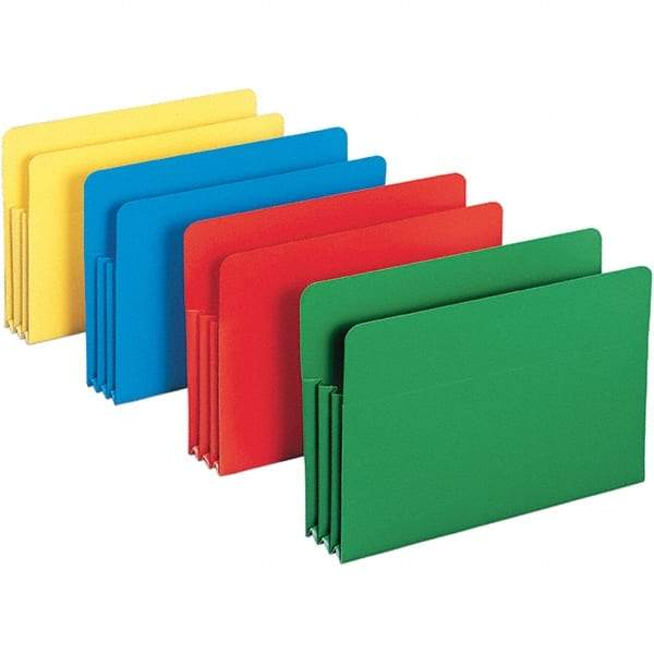 SMEAD - 14-3/4 x 9-1/2", Legal, Assorted Colors, Expansion Folders - Straight Tab Cut Location - A1 Tooling