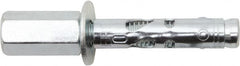 Powers Fasteners - 3/8" Diam, 3/8" Drill, 1-7/8" OAL, 2" Min Embedment Sleeve Concrete Anchor - 1018 Steel, Zinc-Plated Finish, Hex Head, Hex Drive, 1-7/8" Thread Length - A1 Tooling