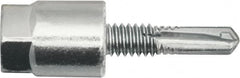 Powers Fasteners - 1/4" Zinc-Plated Steel Vertical (End Drilled) Mount Threaded Rod Anchor - 1/4" Diam x 1" Long, Hex Head, 2,375 Lb Ultimate Pullout, For Use with Steel - A1 Tooling