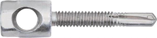 Powers Fasteners - 3/8" Zinc-Plated Steel Horizontal (Cross Drilled) Mount Threaded Rod Anchor - 1/4" Diam x 1-1/2" Long, Hex Head, 2,810 Lb Ultimate Pullout, For Use with Steel - A1 Tooling