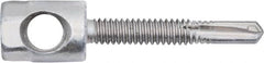 Powers Fasteners - 3/8" Zinc-Plated Steel Horizontal (Cross Drilled) Mount Threaded Rod Anchor - 1/4" Diam x 1" Long, Hex Head, 2,810 Lb Ultimate Pullout, For Use with Steel - A1 Tooling