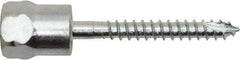 Powers Fasteners - 3/8" Zinc-Plated Steel Vertical (End Drilled) Mount Threaded Rod Anchor - 1/4" Diam x 2" Long, Hex Head, 1,510 Lb Ultimate Pullout, For Use with Wood - A1 Tooling