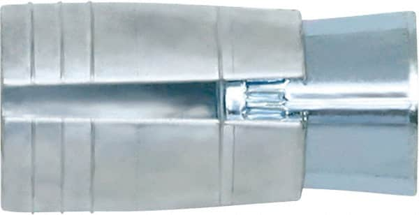 Powers Fasteners - 3/8" Diam, 5/8" Drill, 1-5/16" OAL, Drop-In Concrete Anchor - 304, Zamac 7 Zinc/Stainless Steel, Flange Head, Hammer Drive, 5/8" Thread Length - A1 Tooling