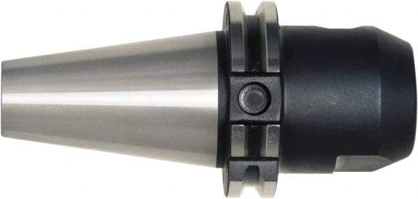 Bilz - CAT40 7/8" Shank Diam Taper Shank 7/8" Hole End Mill Holder/Adapter - 2" Nose Diam, 4" Projection, 5/8-11 Drawbar, Through-Spindle, Through-Bore & DIN Flange Coolant - Exact Industrial Supply