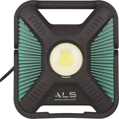 Advanced Lighting Systems - Black & Turquoise Spot Light with Bluetooth - 10,000 Lumens, Corded, LED Lamp - A1 Tooling