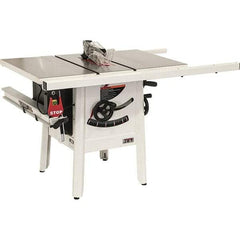 Jet - 10" Blade Diam, 5/8" Arbor Diam, 1 Phase Table Saw - 1-3/4 hp, 27" Wide, 115 Volt, 3-1/8" Cutting Depth - A1 Tooling