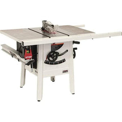 Jet - 10" Blade Diam, 5/8" Arbor Diam, 1 Phase Table Saw - 1-3/4 hp, 27" Wide, 115 Volt, 3-1/8" Cutting Depth - A1 Tooling