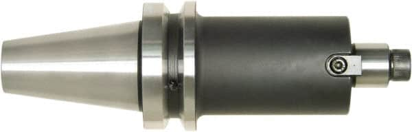 Bilz - BT30 Taper Shank 16mm Pilot Diam Shell Mill Holder - 40mm Flange to Nose End Projection, 38mm Nose Diam, M8 Lock Screw, Through-Spindle Coolant - Exact Industrial Supply