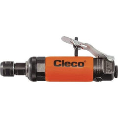 Cleco - 1/4" Collet, Straight Handle, Air Straight Die Grinder - 25,000 RPM, Front Exhaust, 23 CFM, 0.5 hp, 6.2 bar, 1/4" Inlet - A1 Tooling