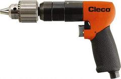 Cleco - 1/2" Keyed Chuck - Pistol Grip Handle, 1,200 RPM, 0.2 LPS, 25 CFM, 1.2 hp, 90 psi - A1 Tooling