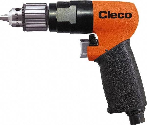 Cleco - 3/8" Keyed Chuck - Pistol Grip Handle, 2,800 RPM, 0.2 LPS, 25 CFM, 1 hp, 90 psi - A1 Tooling