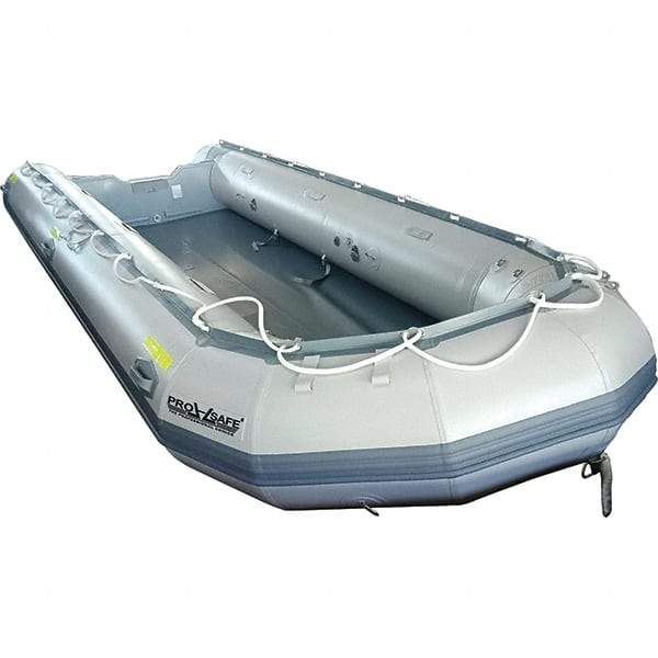 PRO-SAFE - Emergency Preparedness Supplies Type: Rescue Boat Contents/Features: Transom Style; Carry Bag; Foot Pump; (2) Oars; Repair Kit; (2) Aluminum Bench Seats; 12 Person - A1 Tooling