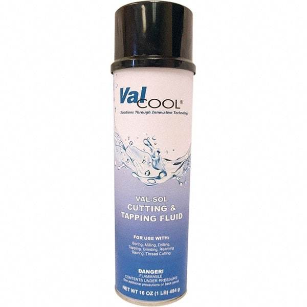 ValCool - Val-Sol, 20 oz Can Cutting & Tapping Fluid - Spray Foam - A1 Tooling