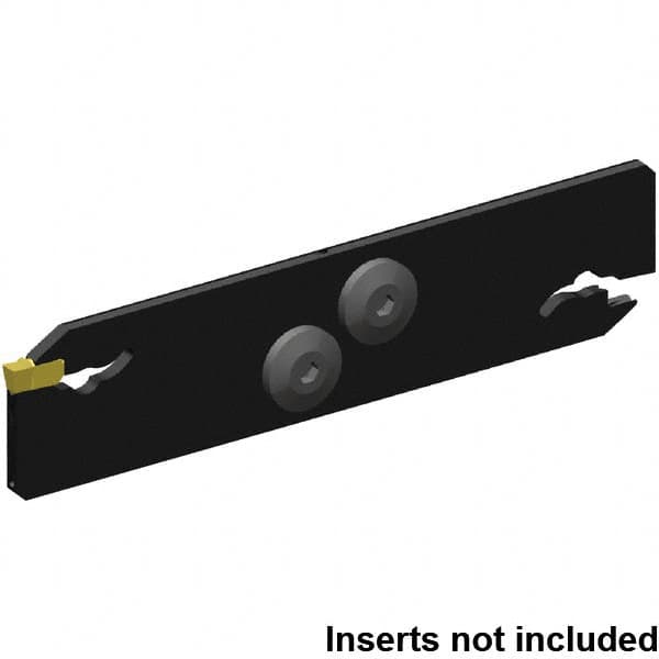 Kennametal - 26mm Blade Height, 2.4mm Blade Width, 110.25mm OAL, Neutral Cut, Double End Indexable Cut-Off Blade - 40mm Max Depth of Cut, EVBS Blade, Beyond Evolution Series - A1 Tooling