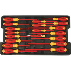 Wiha - 19 Piece Slotted, Phillips, Square & Terminal Xeno Screwdriver Set - Comes in Box - A1 Tooling