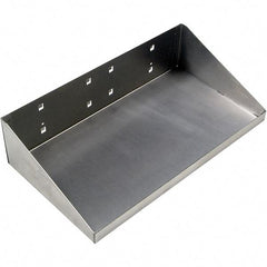 Triton - Stainless Steel Pegboard Shelf - For Use with Stainless Steel Square Hole LocBoards Pegboards - A1 Tooling