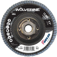 4-1/2″ Vortec Pro Abrasive Flap Disc, Angled, Phenolic Backing, 36Z, 5/8″-11 Arbor Hole - A1 Tooling