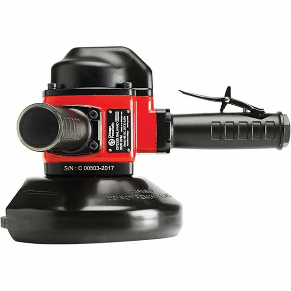 Chicago Pneumatic - 7" Wheel Diam, 8,500 RPM, Pneumatic Angle & Disc Grinder - 5/8-11 Spindle, 83 CFM, Side Exhaust - A1 Tooling