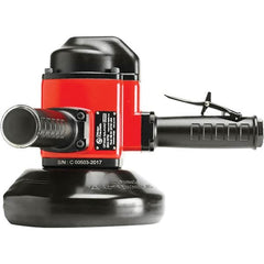 Chicago Pneumatic - 7" Wheel Diam, 8,500 RPM, Pneumatic Angle & Disc Grinder - 5/8-11 Spindle, 110 CFM, Side Exhaust - A1 Tooling