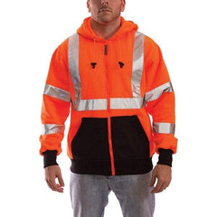 Tingley - Size S Jacket - High Visbility Orange, Polyester, Zipper Closure, 36 to 38" Chest - A1 Tooling