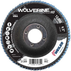 4 1/2″ - 7/8″ - 80 Grit - T29 Zirconium Wolverine Fast Cut Flap Disc - A1 Tooling