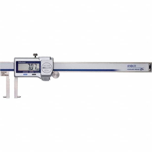 Mitutoyo - 0 to 6" Range 0.01mm Resolution, Electronic Caliper - Steel with 40mm Steel Jaws, 0.0015" Accuracy, SPC Output - A1 Tooling