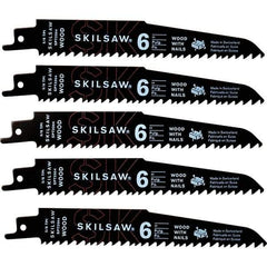 Skilsaw - 9" Long x 1" Thick, Bi-Metal Reciprocating Saw Blade - Straight Profile, 8 to 10 TPI, Toothed Edge, Universal Shank - A1 Tooling