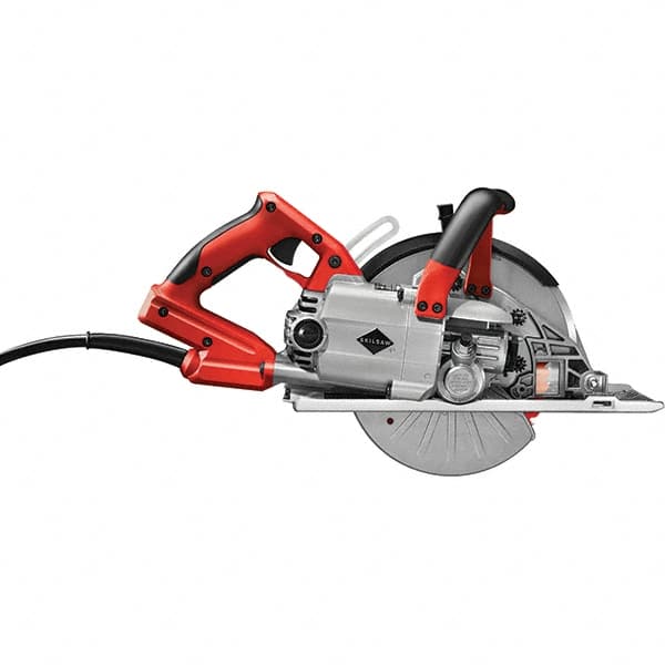 Skilsaw - 15 Amps, 8" Blade Diam, 3,900 RPM, Electric Circular Saw - 120 Volts, 8' Cord Length, 5/8" Arbor Hole, Left Blade - A1 Tooling