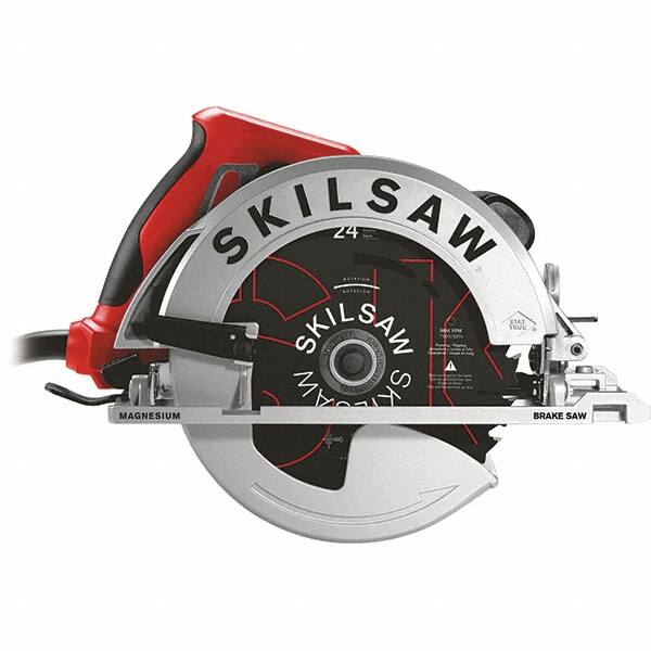 Skilsaw - 15 Amps, 7-1/4" Blade Diam, 5,300 RPM, Electric Circular Saw - 120 Volts, 10' Cord Length, 5/8" Arbor Hole, Left Blade - A1 Tooling