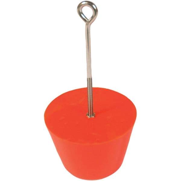 UltraTech - 7" Long x 6' Wide, Polyurethane Drain Plug - 6" Diam, Orange, Use for Spill Response - A1 Tooling