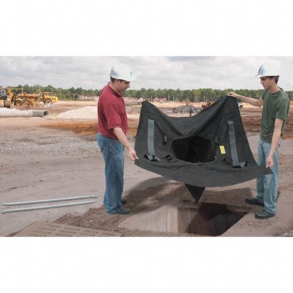 UltraTech - 5' Long x 5' Wide, Nonwoven Polypropylene Geotextile Drain Guard - Black, Use for Stormwater/Construction Compliance - A1 Tooling