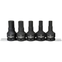 GearWrench - 5 Piece 3/4" Drive Hex Bit Socket Set - 9/16 to 1" Hex - A1 Tooling