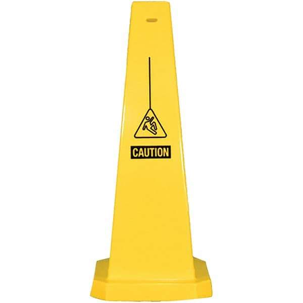 PRO-SAFE - Cone & A Frame Floor Signs Shape: Cone Type: Restroom, Janitorial & Housekeeping - A1 Tooling