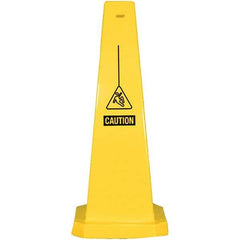 PRO-SAFE - Cone & A Frame Floor Signs Shape: Cone Type: Restroom, Janitorial & Housekeeping - A1 Tooling