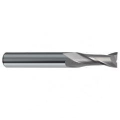 7/16 Dia. x 4-1/2 Overall Length 2-Flute Square End Solid Carbide SE End Mill-Round Shank-Center Cut-Uncoated - A1 Tooling