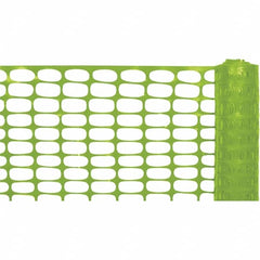 PRO-SAFE - 100' Long x 4' High, Lime Reusable Safety Fence - A1 Tooling