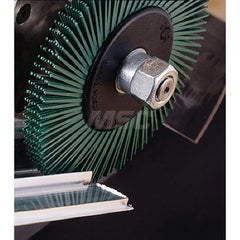 Radial Bristle Brushes; Outside Diameter (Inch): 6 in; Abrasive Material: Ceramic; Grit: 150; Brush Thickness (Inch): 0.375