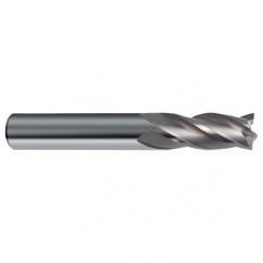 13/32 Dia. x 2-3/4 Overall Length 4-Flute Square End Solid Carbide SE End Mill-Round Shank-Center Cut-Uncoated - A1 Tooling