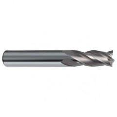 1/2 Dia. x 3 Overall Length 4-Flute Square End Solid Carbide SE End Mill-Round Shank-Center Cut-Uncoated - A1 Tooling