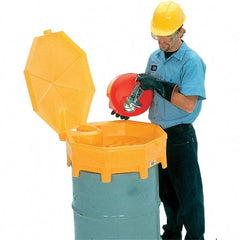 UltraTech - 7" High x 29" Diam, Polyethylene, Manual Closing Funnel Cover - A1 Tooling