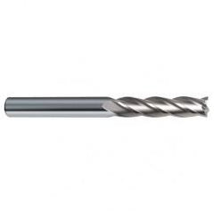 1/2 Dia. x 6 Overall Length 4-Flute Square End Solid Carbide SE End Mill-Round Shank-Center Cut-Uncoated - A1 Tooling