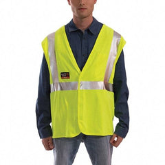 Tingley - Size 2X/3XL Flame Resistant/Retardant Lime Solid General Purpose Vest - 52 to 58" Chest - A1 Tooling