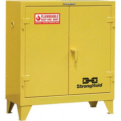 Strong Hold - Safety Cabinets   Hazardous Chemical Type: Flammable and Combustible Liquids    Color: Safety Yellow - A1 Tooling