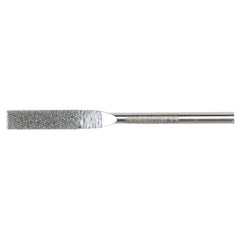 0.157″ × 0.040″ Electroplated Diamond File Flat 100 Grit 5/8″ Diamond - A1 Tooling