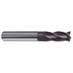 1/2 Dia. x 4-1/2 Overall Length 4-Flute Square End Solid Carbide SE End Mill-Round Shank-Center Cut-Firex - A1 Tooling